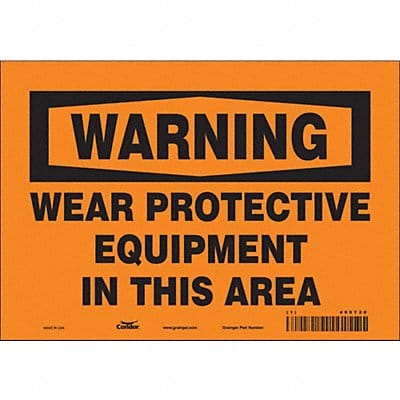 Safety Sign 7 in x 10 in Vinyl