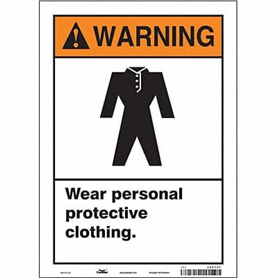 Safety Sign 14 in x 10 in Vinyl