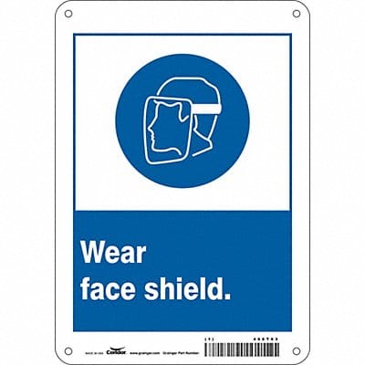 Safety Sign 10 inx7 in Aluminum