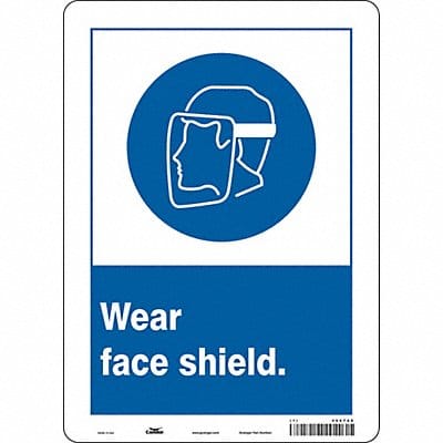 Safety Sign 14 in x 10 in Vinyl