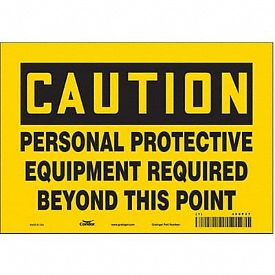 J6965 Safety Sign 7 inx10 in Vinyl