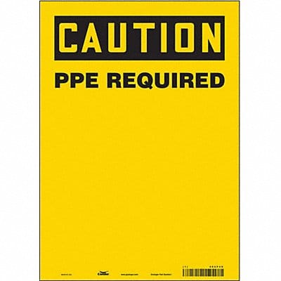 Safety Sign 14 inx10 in Vinyl