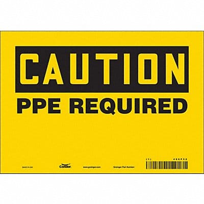 Safety Sign 7 inx10 in Vinyl