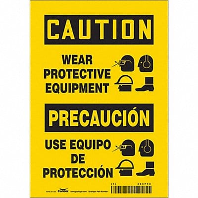 Safety Sign 10 inx7 in Vinyl