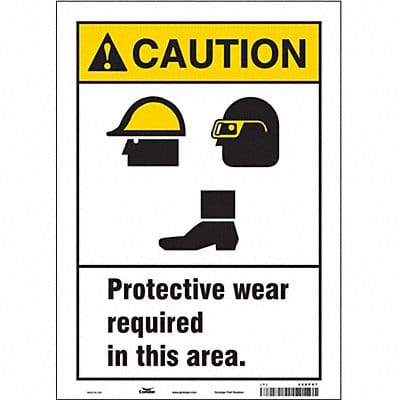 Safety Sign 14 inx10 in Vinyl