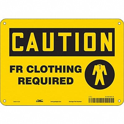 Safety Sign 7 inx10 in Polyethylene