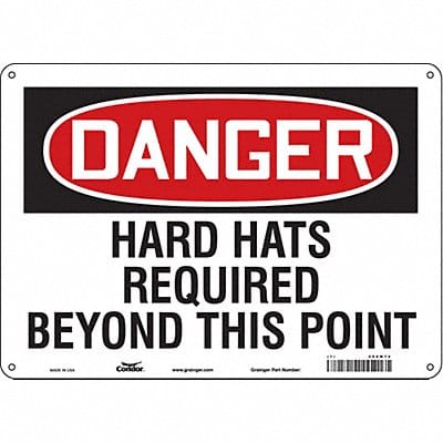 Safety Sign 10 inx14 in Aluminum