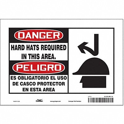 Safety Sign 7 inx10 in Vinyl