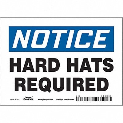 Safety Sign 5 in x 7 in Vinyl