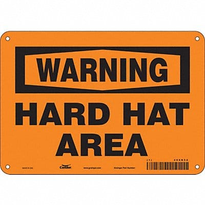 Safety Sign 7 in x 10 in Aluminum