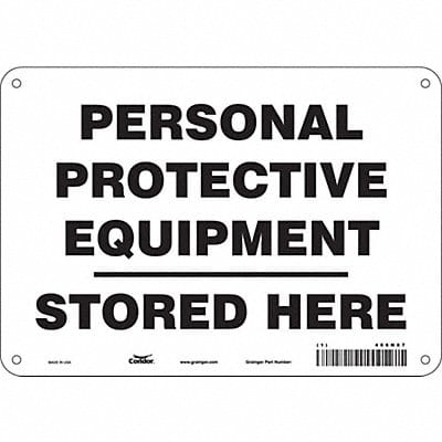 Safety Sign 7 in x 10 in Aluminum