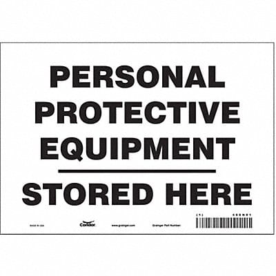 Safety Sign 7 inx10 in Vinyl