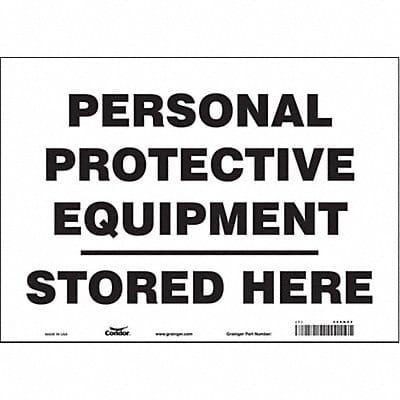 Safety Sign 10 inx14 in Vinyl