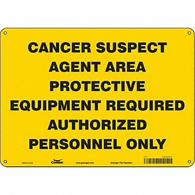 Safety Sign 10 in x 14 in Aluminum