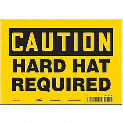 Safety Sign 7 inx10 in Vinyl