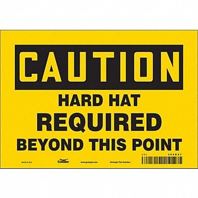 Safety Sign 7 inx10 in Vinyl