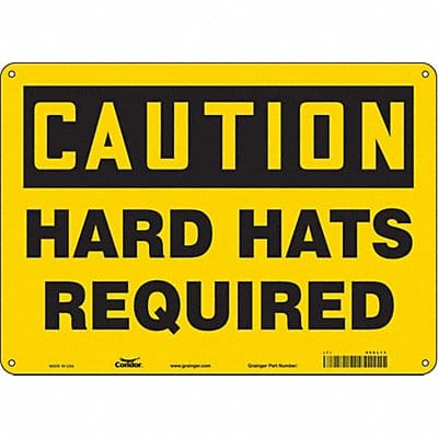 Safety Sign 10 inx14 in Aluminum