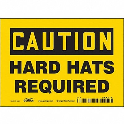 Safety Sign 5 inx7 in Vinyl