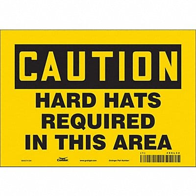 Safety Sign 7 in x 10 in Vinyl