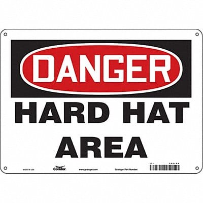 J6929 Safety Sign 10 inx14 in Aluminum