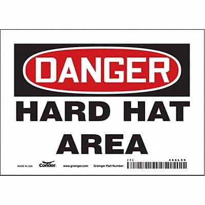 J6929 Safety Sign 5 inx7 in Vinyl