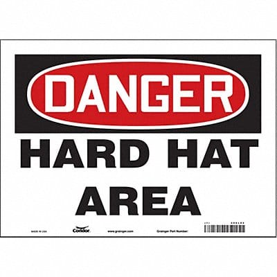 J6929 Safety Sign 10 in x 14 in Vinyl