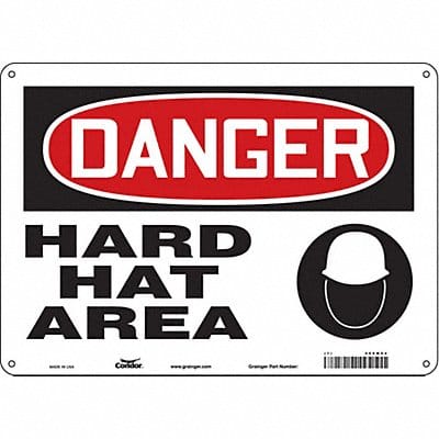 Safety Sign 10 in x 14 in Polyethylene