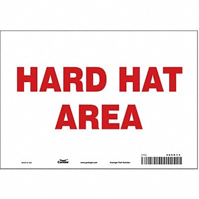 Safety Sign 7 in x 10 in Vinyl