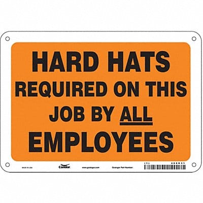Safety Sign 7 in x 10 in Polyethylene