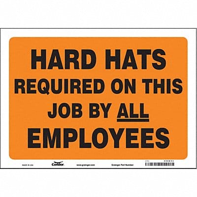 Safety Sign 10 in x 14 in Vinyl