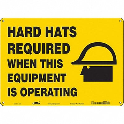 Safety Sign 10 inx14 in Aluminum