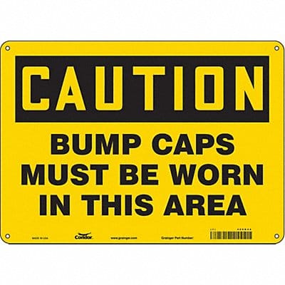 Safety Sign 10 inx14 in Aluminum