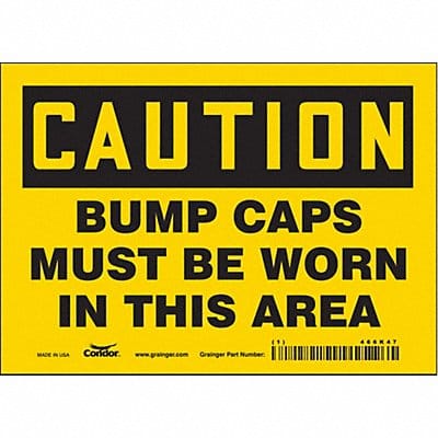 Safety Sign 5 inx7 in Vinyl