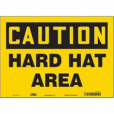 Safety Sign 10 inx14 in Vinyl