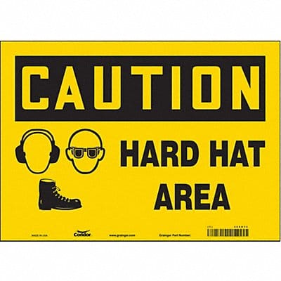 Safety Sign 10 in x 14 in Vinyl