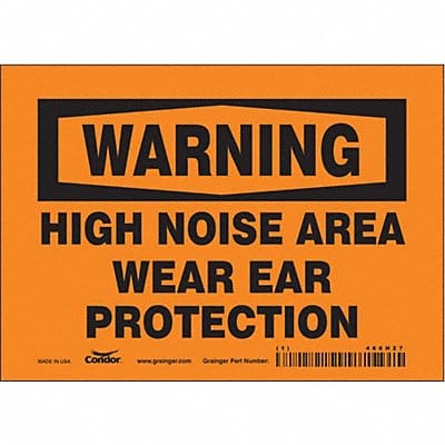 Safety Sign 5 in x 7 in Vinyl