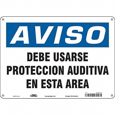 Safety Sign 10 inx14 in Polyethylene