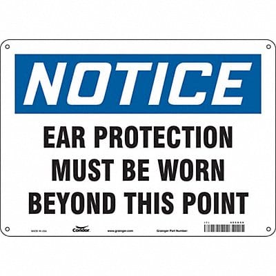 Safety Sign 10 inx14 in Polyethylene
