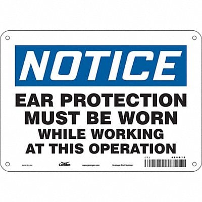 Safety Sign 7 in x 10 in Aluminum Safety Sign 7 in x 10 in Aluminum