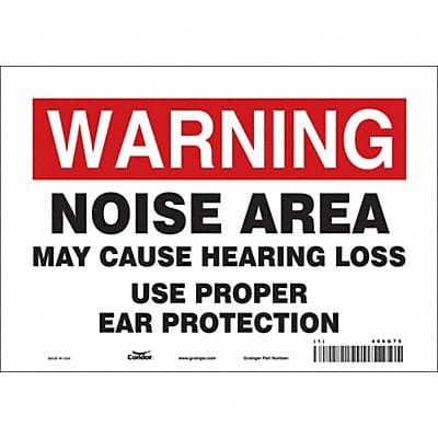 Safety Sign 7 inx10 in Vinyl