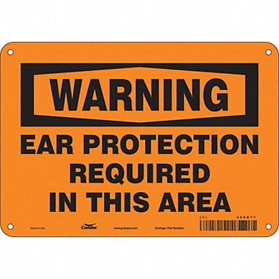 Safety Sign 7 in x 10 in Aluminum