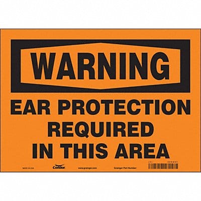 Safety Sign 10 inx14 in Vinyl