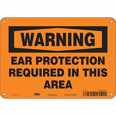 Safety Sign 7 inx10 in Polyethylene