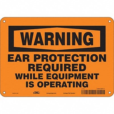 Safety Sign 7 in x 10 in Aluminum
