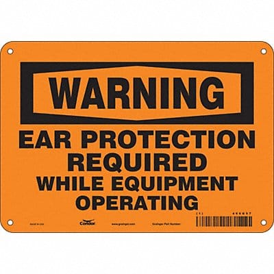 Safety Sign 7 in x 10 in Aluminum