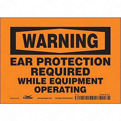 Safety Sign 5 in x 7 in Vinyl