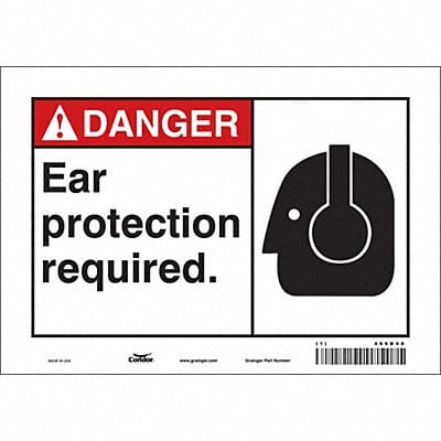 Safety Sign 7 inx10 in Vinyl