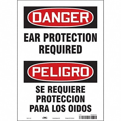 Safety Sign 14 in x 10 in Vinyl