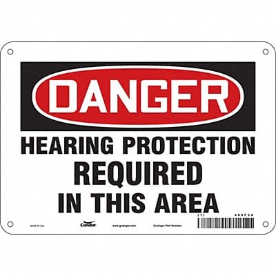 Safety Sign 7 inx10 in Vinyl