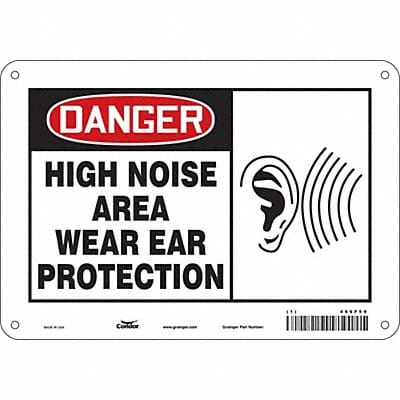 Safety Sign 7 in x 10 in Polyethylene